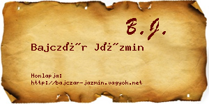 Bajczár Jázmin névjegykártya
